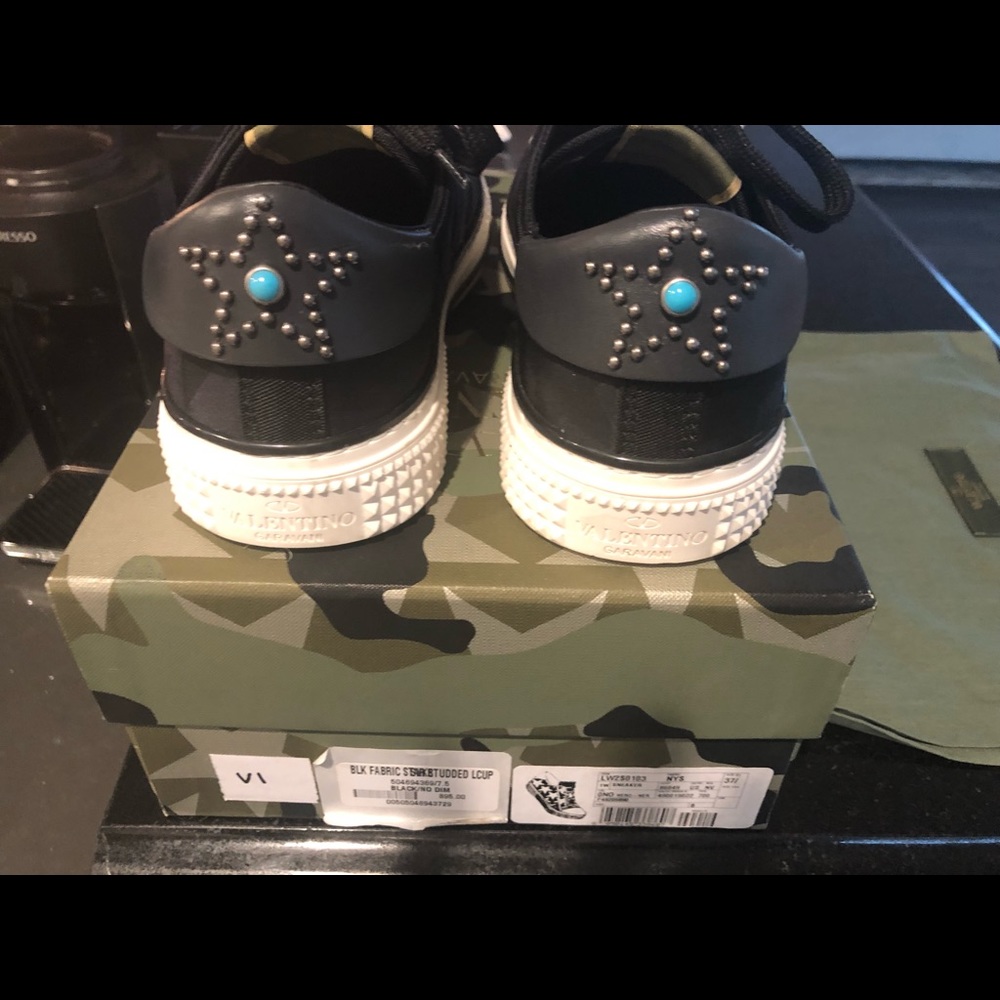 Authentic Valentino black star sneakers